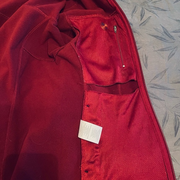 Avia burgundy fleece lined jacket Sz M - Picture 5 of 5